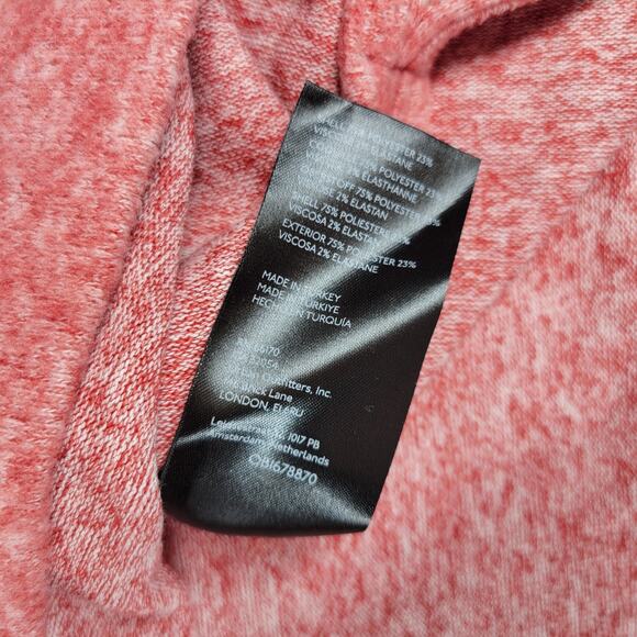 Maeve by Anthropologie Oversized Turtleneck Sweater Red Heathered Knit Large - Picture 10 of 14